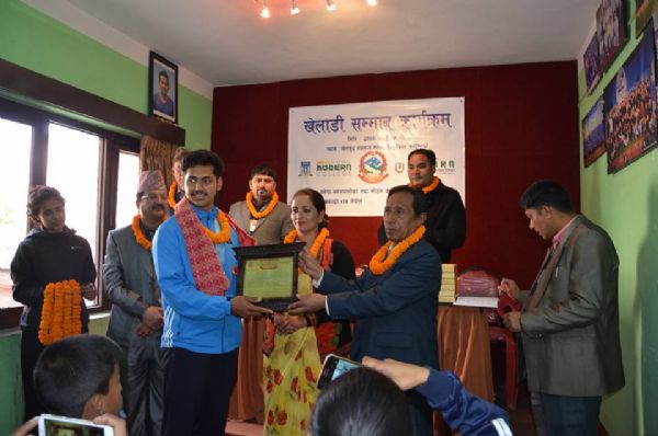ITF Nepal Players felicitated.