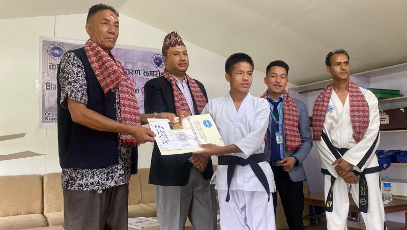 Taekwondo Workshop and Black Belt Degree Certification ceremony in Nepal 2023