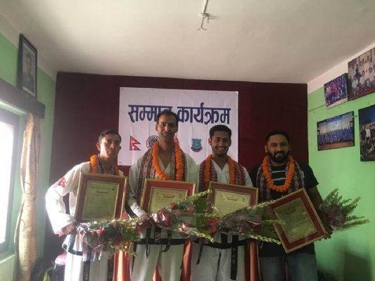 ITF Nepal Players and instructor Honored 