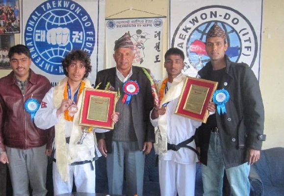 Taekwondo ITF Nepal honored to Mr. Gayaji and Ghanashyam