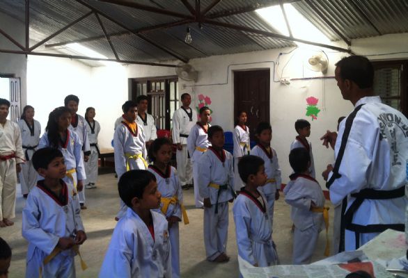 Taekwondo Seminar conducted by Laxman Basnet