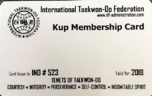 ITF Kup Card